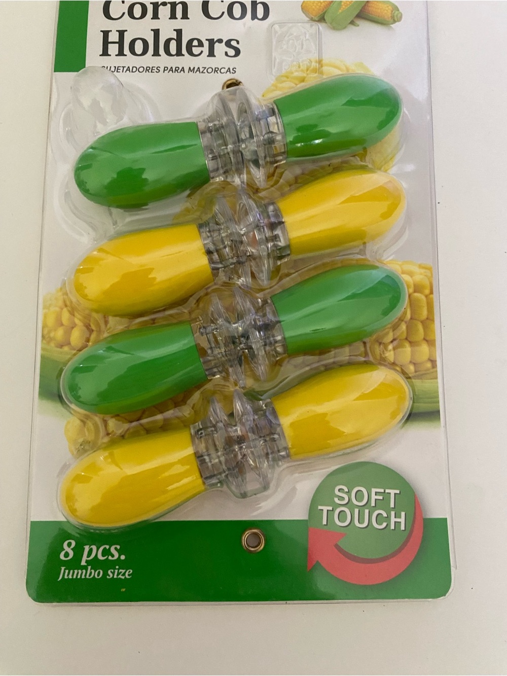 8pc Jumbo Size Corn Cob Holders